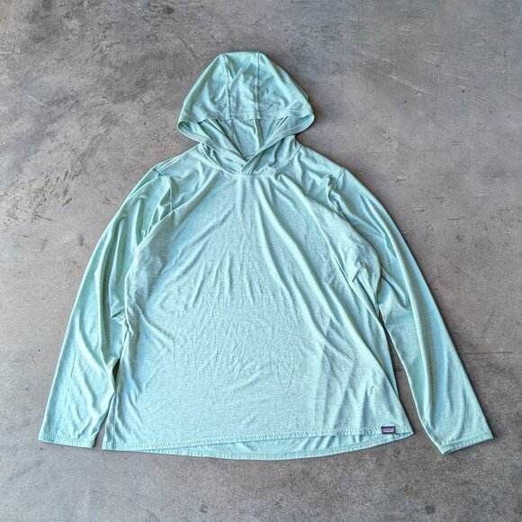 Patagonia Men's Capilene Cool Daily Hoodie in Elwood Green size XL - Picture 2 of 10